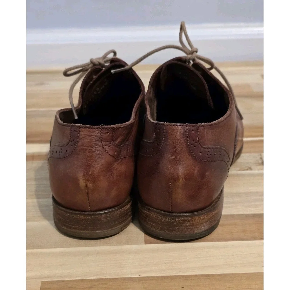 Cole Haan Men's Brown Leather Cap Toe Oxfords Shoes 8.5‎